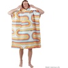 image:imagePackTowl Lightweight Microfiber Hooded Changing Poncho Riso Wave LargeExtra LargeRetro Curve