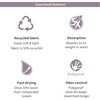 image:imagePackTowl Luxe Lightweight Microfiber Camping and Travel Towel Violet BodySage