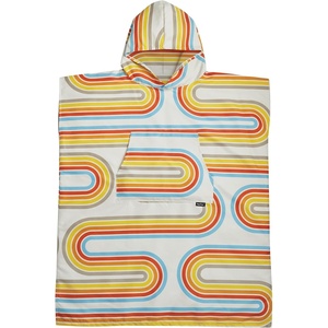 image:imagePackTowl Lightweight Microfiber Hooded Changing Poncho Riso Wave LargeExtra LargeRetro Curve